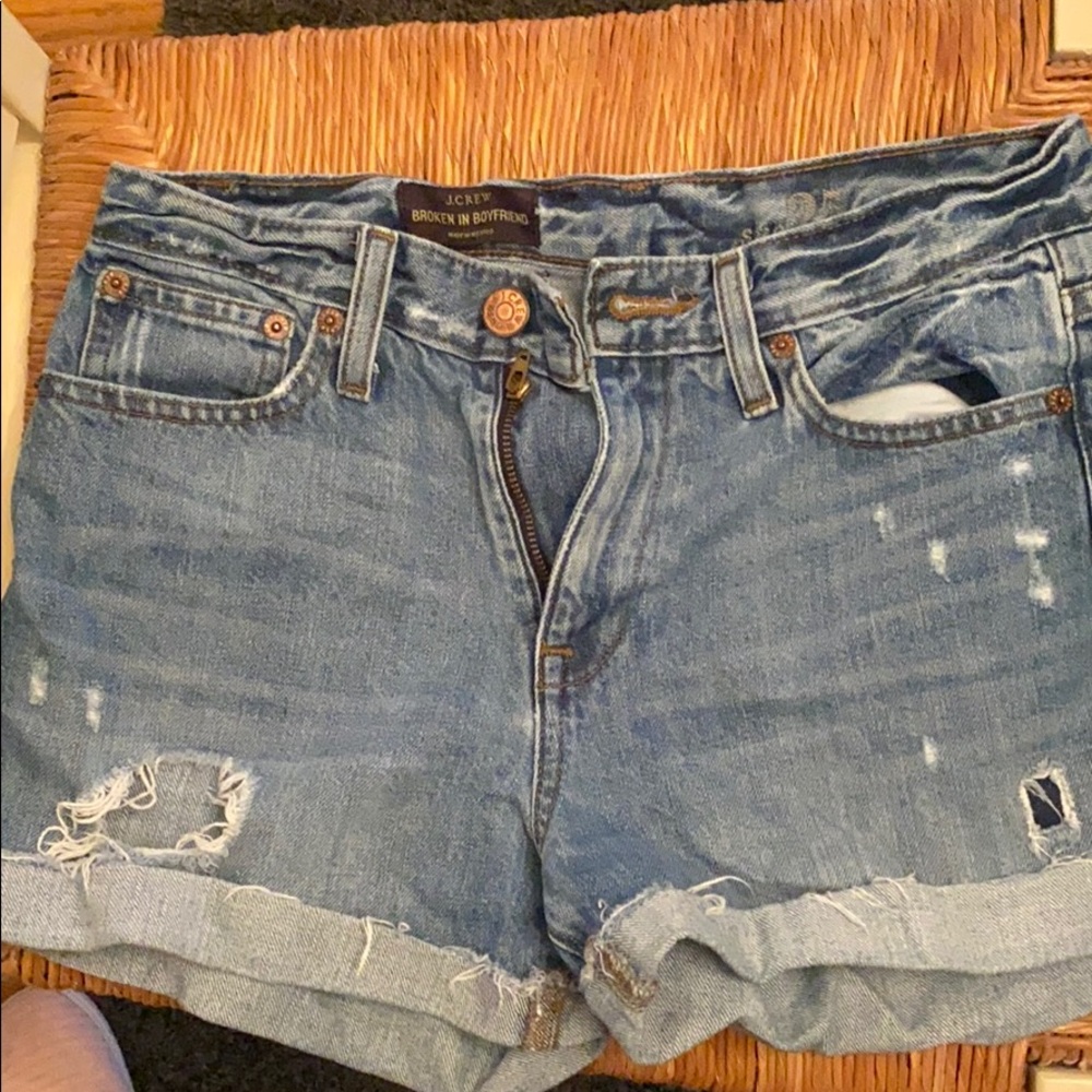J. Crew Broken In Boyfriend Jean shorts